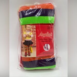 Rainbow Stripe Tights Winter Large 7-01 Years Knit Preppy Angelina Estilo